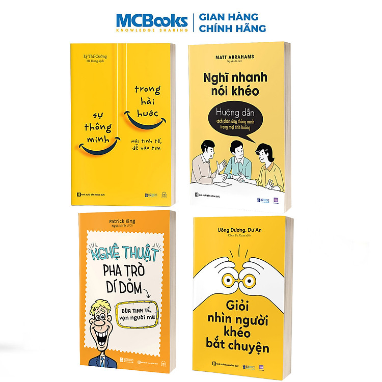 Sách Kỹ Năng Giao Tiếp - Nghệ Thuật Pha Trò, Sự Thông Minh Trong Hài Hước, Giỏi Nhìn Người, Nghĩ nhanh nói khéo