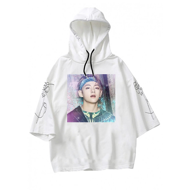 Áo Hoodie Tay Lỡ V BTS Áo Tay Lỡ BTS Đẹp