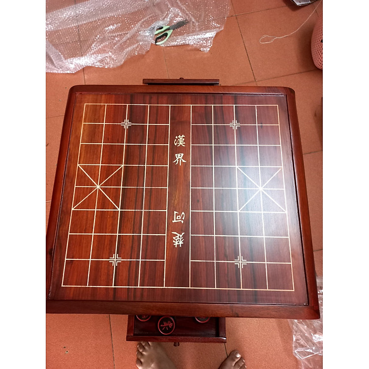 Bàn cờ tướng gỗ hương có ngăn kéo Chính hãng Ưu đãi