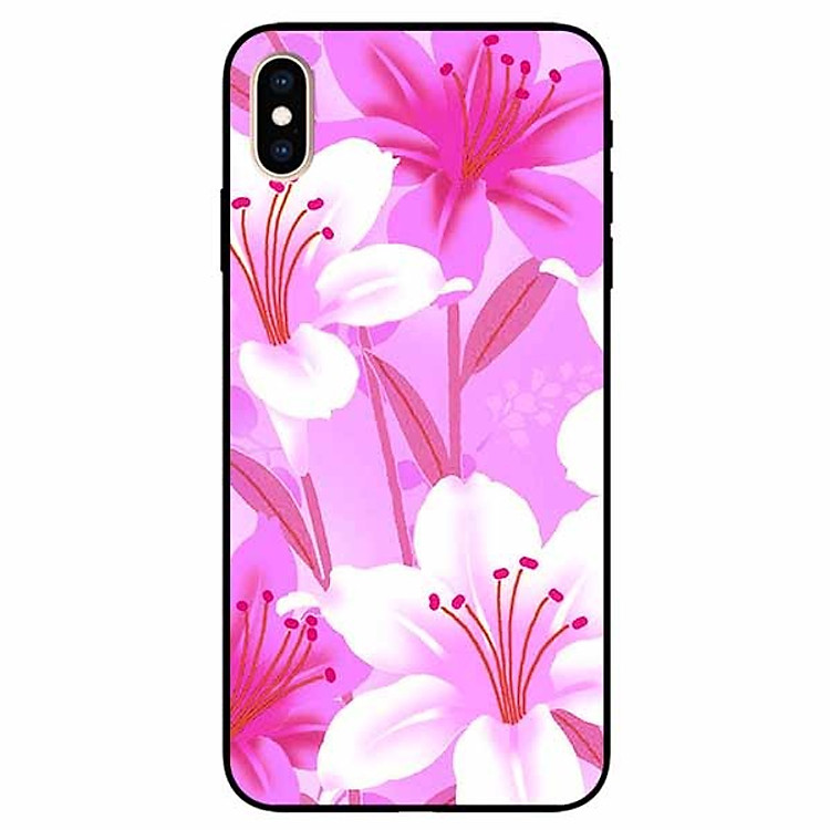 Ốp lưng dành cho Iphone X / Xs mẫu Hoa Ly Hồng