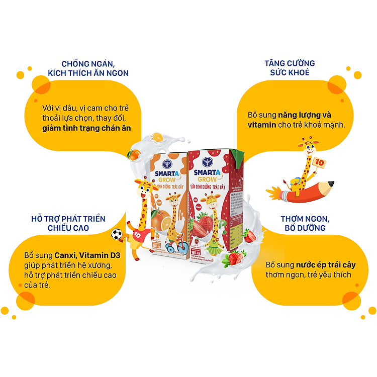 Nơi mua Thùng sữa nước trái cây Smarta Grow vị dâu Tin cậy Giá tốt - Hình ảnh 3