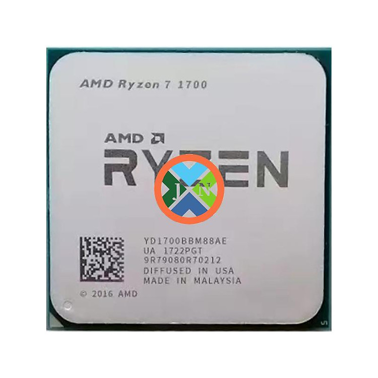 AMD Ryzen 7 1700 R7 1700 3.0 GHz Eight-core Sixteen-THREAK-THREAD ACTURENTION CPU 65W YD1700BBM88AE AM4