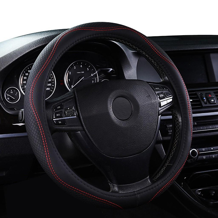 Bọc vô lăng, bọc tay lái, bọc da vô lăng cao cấp - Đường chỉ lượn - Mẫu caro