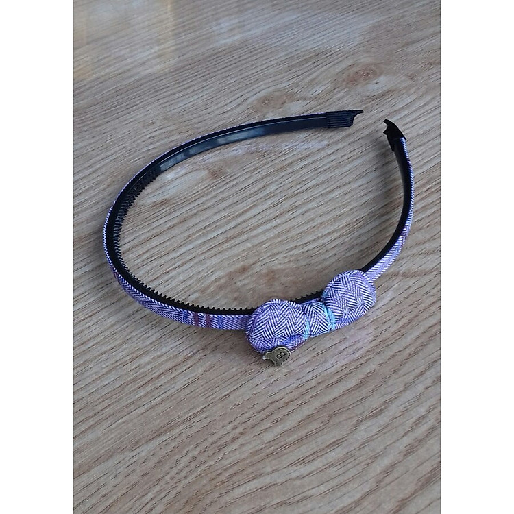 Băng Đô Nhựa Cài Tóc Họa Tiết Sọc Chéo (Bản 0.8cm)