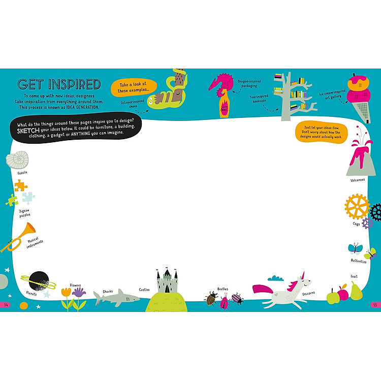 Usborne Design Activity Book - Ảnh 4