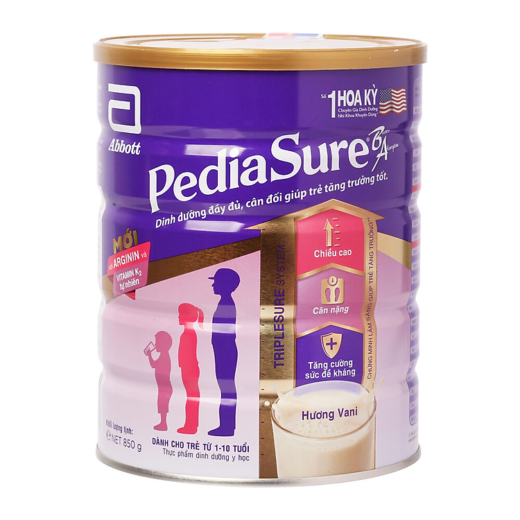 Sữa Bột Pediasure BA Vani Hộp 850G
