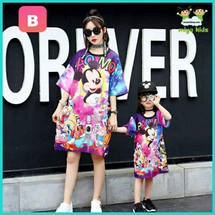 Đầm hoạt hình 3D đáng iu cho bé gái (18_34kg)