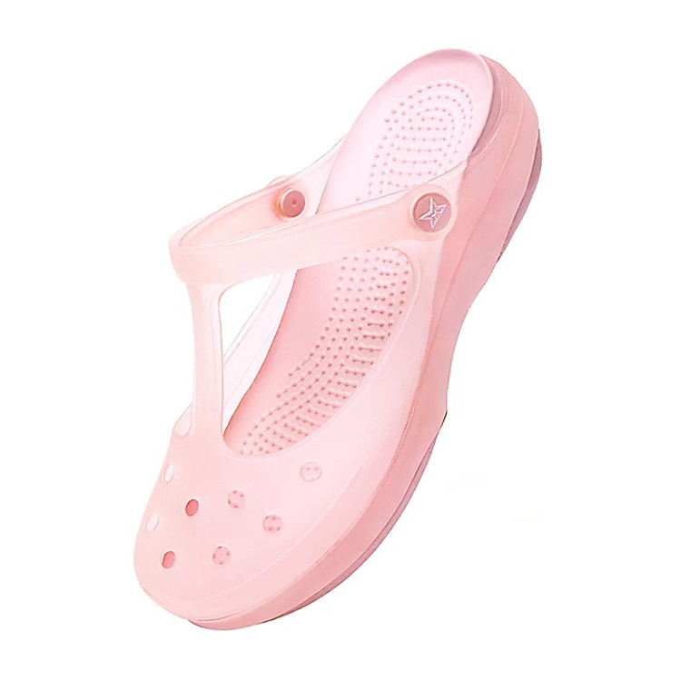 Sandal nữ nhựa trong suốt, đế mềm siêu êm