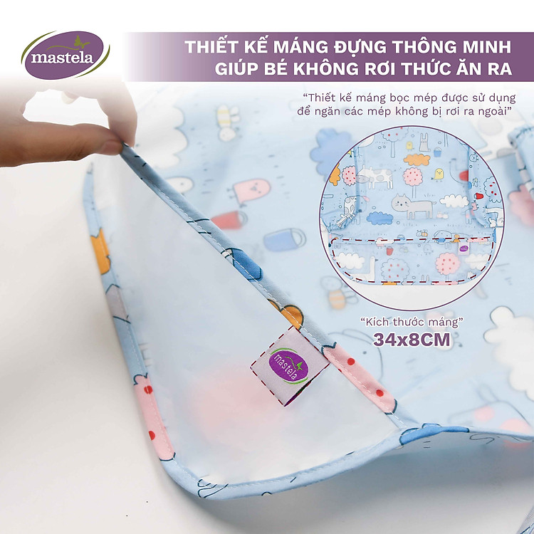 Mua Áo yếm dài tay chống thấm cho bé 0-4 tuổi Chính hãng Giá tốt - Hình ảnh 5