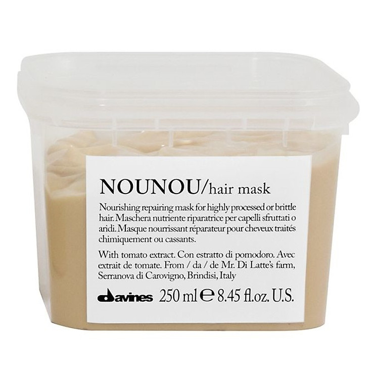 Mặt nạ ủ (hấp dầu) phục hồi tóc hư tổn Davines Nounou Hair mask 250ml
