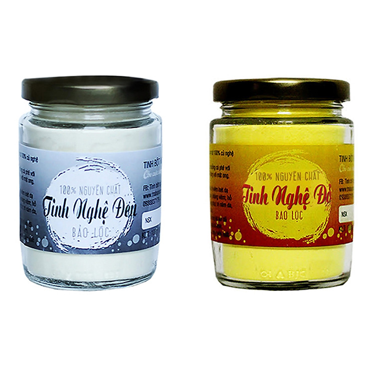 Tinh Nghệ Đen Và Tinh Nghệ Đỏ Nguyên Chất Vũ Gia (100g / Hũ)