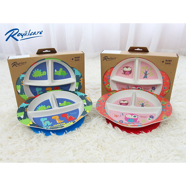 Khay ăn chia ngăn cho bé Royalcare Chính hãng Tiết kiệm - Hình ảnh 3
