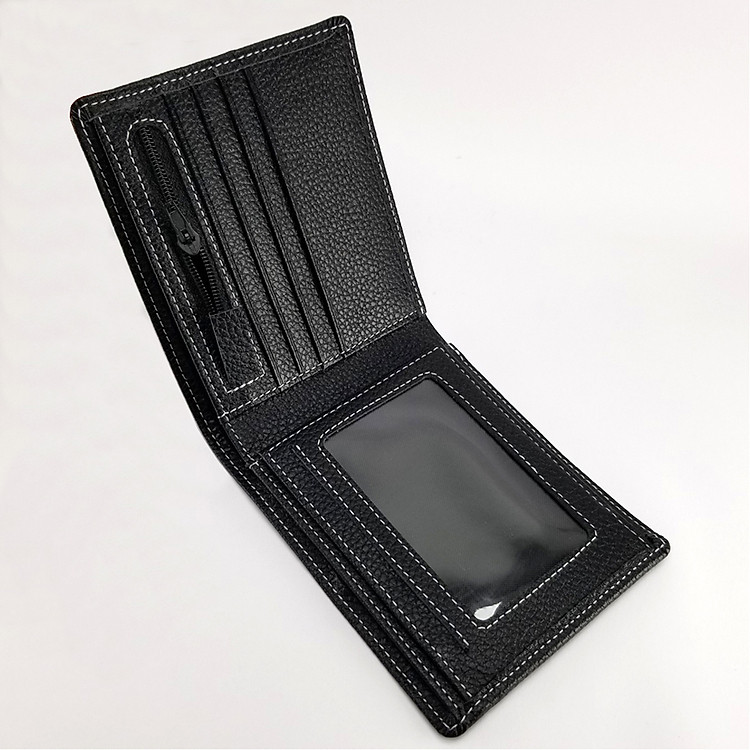 Ví nam da bò thật 2 màu đen và nâu DKYVDB. Bóp da cao cấp nhiều ngăn tiện dụng, 2 ngăn khóa kéo, sử dụng trên 5 năm