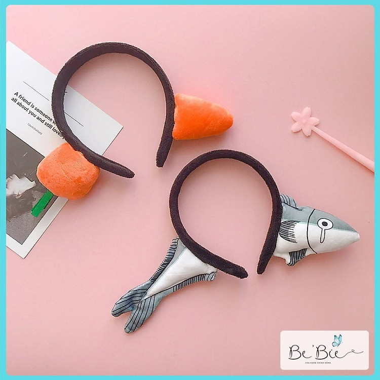 Bờm cài tóc cà rốt đáng yêu, Cài tóc cá cute BP127