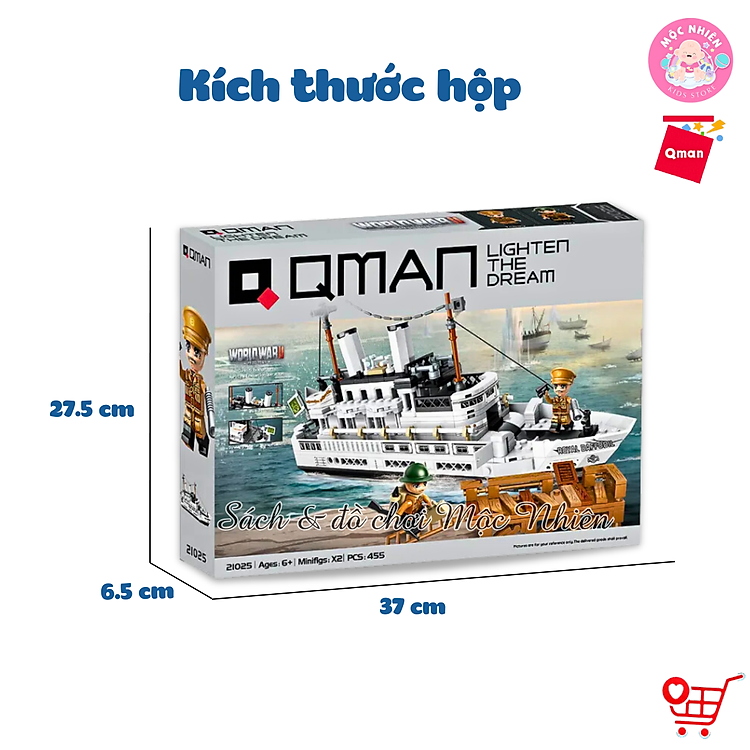 Đồ chơi xếp hình Qman 21025 - Sơ tán Chính hãng Giá rẻ - Hình ảnh 2