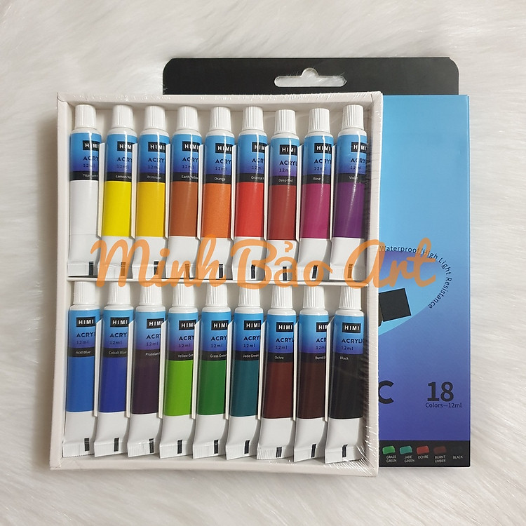 Màu Acrylic Miya Himi (12 màu, 12ml) - Ảnh 7