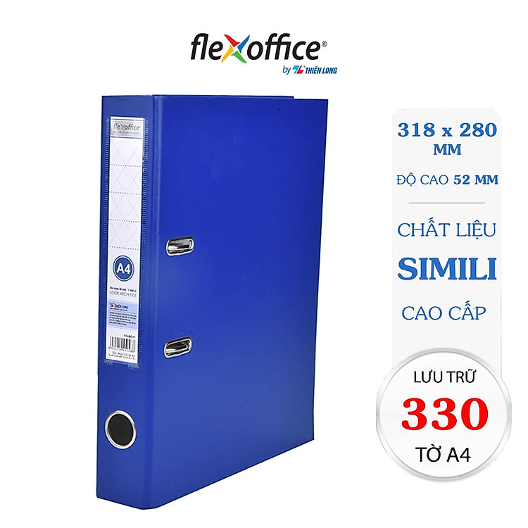 Bìa còng Flexoffice 50A4 FO-BC11 (Màu xanh đậm)