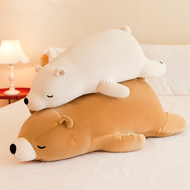 Tìm mua tại Avakids: Gấu Bông Gấu Bắc Cực Nằm 35cm - Ngập tràn khuyến mãi