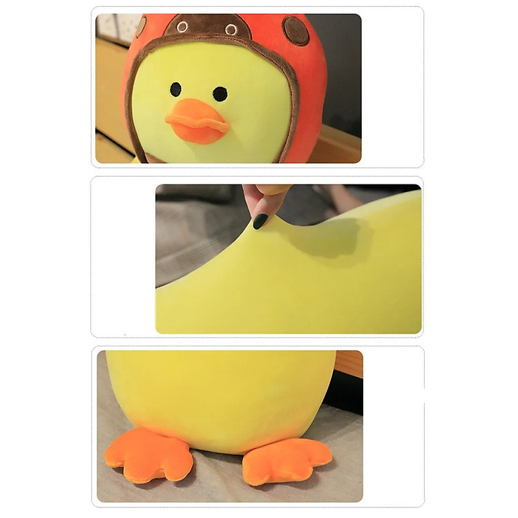 Gấu bông vịt vàng dễ thương 70cm Chính hãng Ưu đãi - Hình ảnh 5