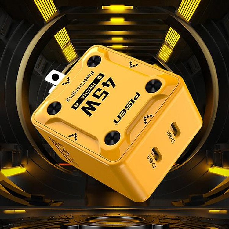 Sạc Nhanh Pisen Quick Mecha 45W GaNUltra 2C - Ảnh 2