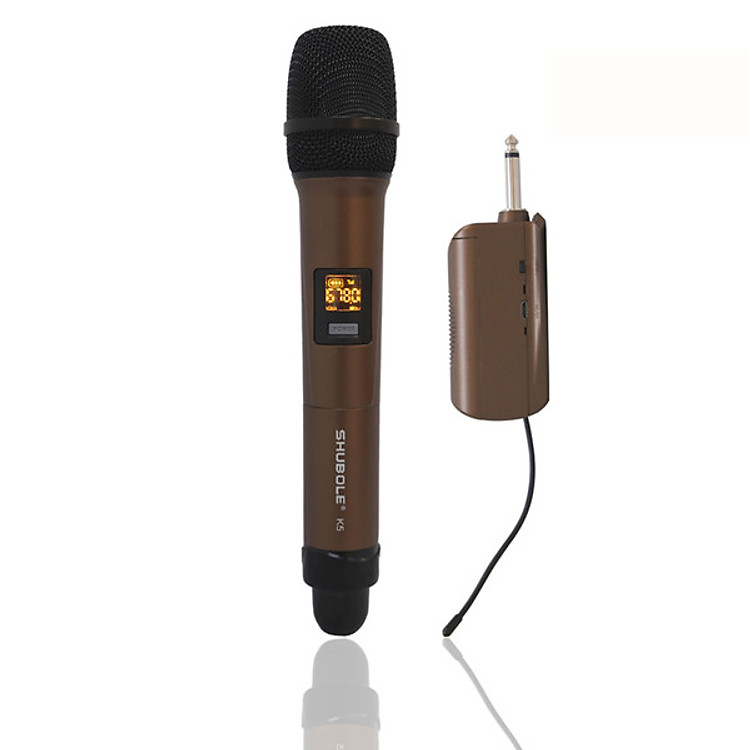 Micro Không Dây Shubole K5 (1 Tay Mic) Hút Âm Cực Tốt - Hát Cực Nhẹ - Đầu Thu Mini Kết Nối Dễ Dàng - Hàng Nhập Khẩu