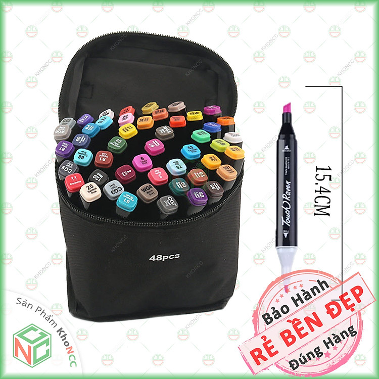 Hộp Bút Dạ Quang 48 Chi Tiết (kèm túi đựng) - Ảnh 6