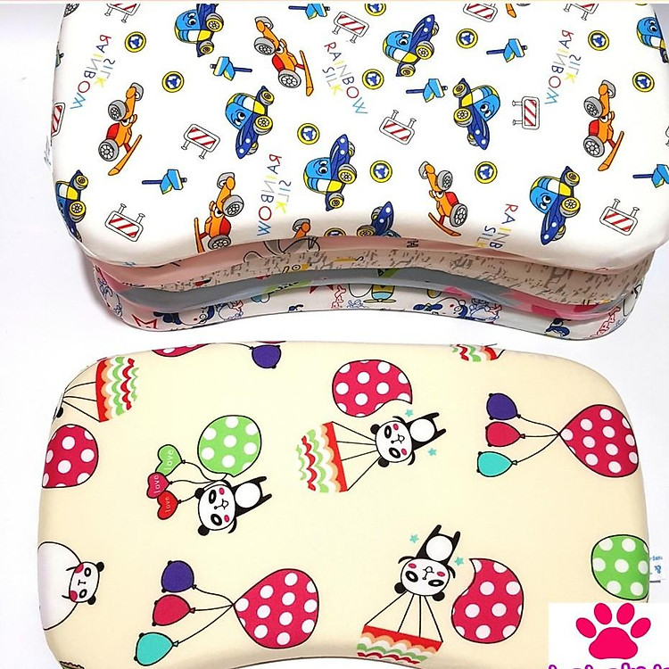 Gối Cao Su Non Thoáng Khí,Gối Chống Bẹp Đầu Cho Bé