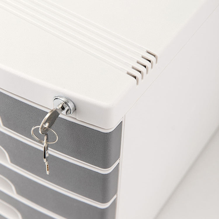 Tủ Tài Liệu 5 Ngăn Deli (Màu Ghi) - Ảnh 6