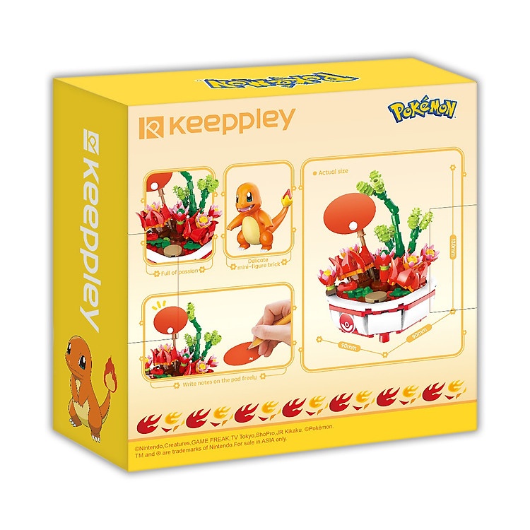 Đồ Chơi Lắp Ráp KEEPPLEY Charmander Chính hãng Tiết kiệm - Hình ảnh 2