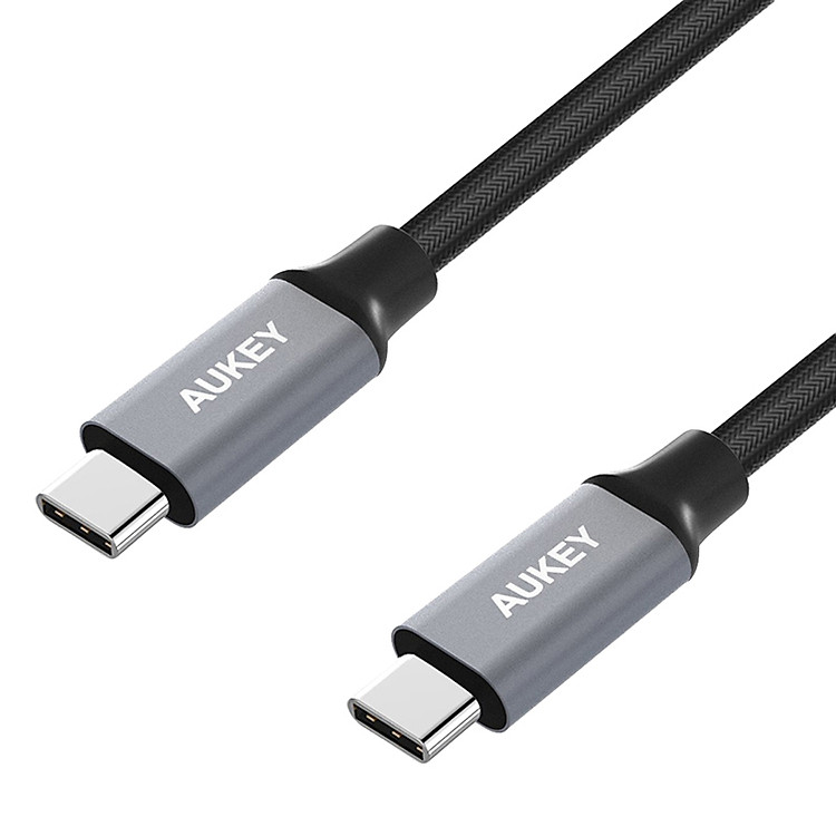 Dây Cáp Sạc USB Type-C Ra USB Type-C Aukey CB-CD6 2.0m - Hàng Chính Hãng