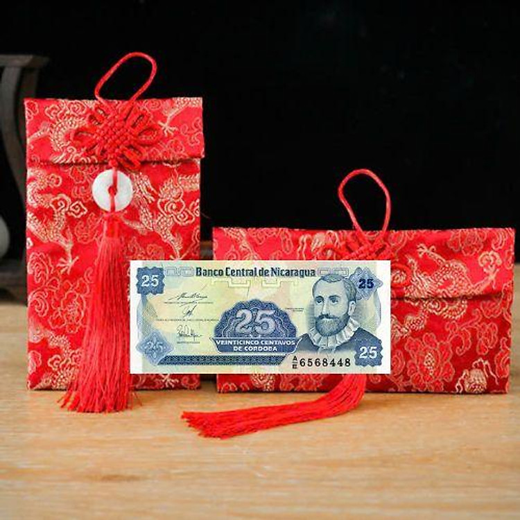 Túi gấm màu xanh 25 Nicaragua