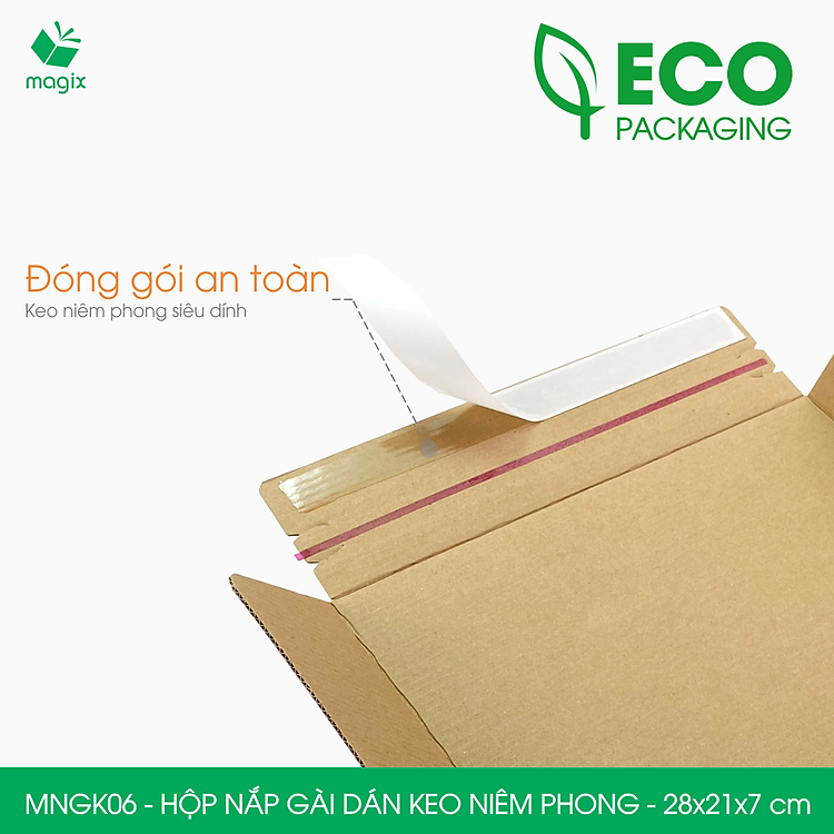 Hộp Carton Nắp Gài Hồng Có Keo Niêm Phong (60 chiếc) - Ảnh 5