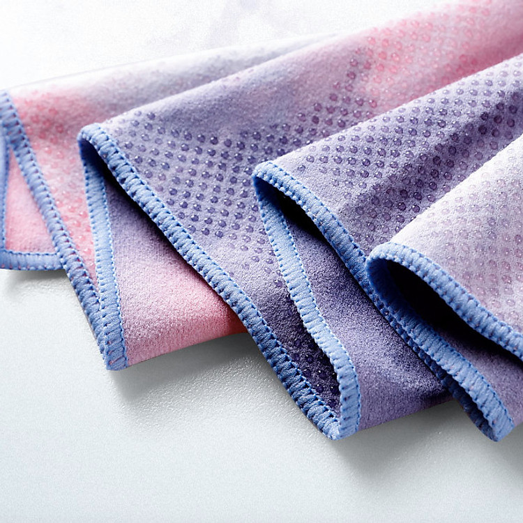 Khăn Trải Thảm Yoga HATHA cao cấp bản nâng cấp hạt silicon - Tím