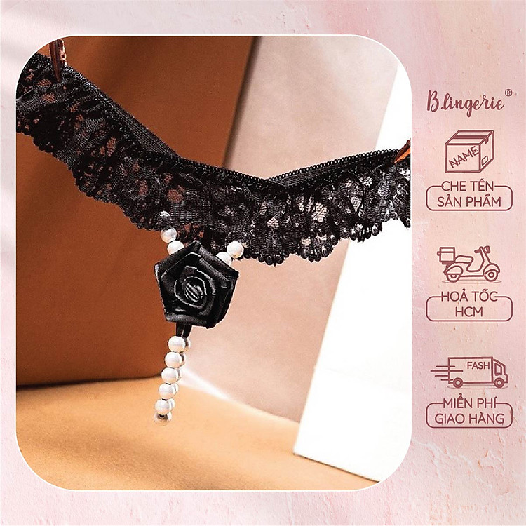 Quần Lót Dây Hoa Hồng - B.Lingerie