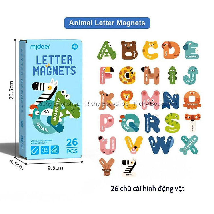 Mua Bộ Chữ Cái & Số Đếm Nam Châm Mideer Chính hãng Ưu đãi - Hình ảnh 2