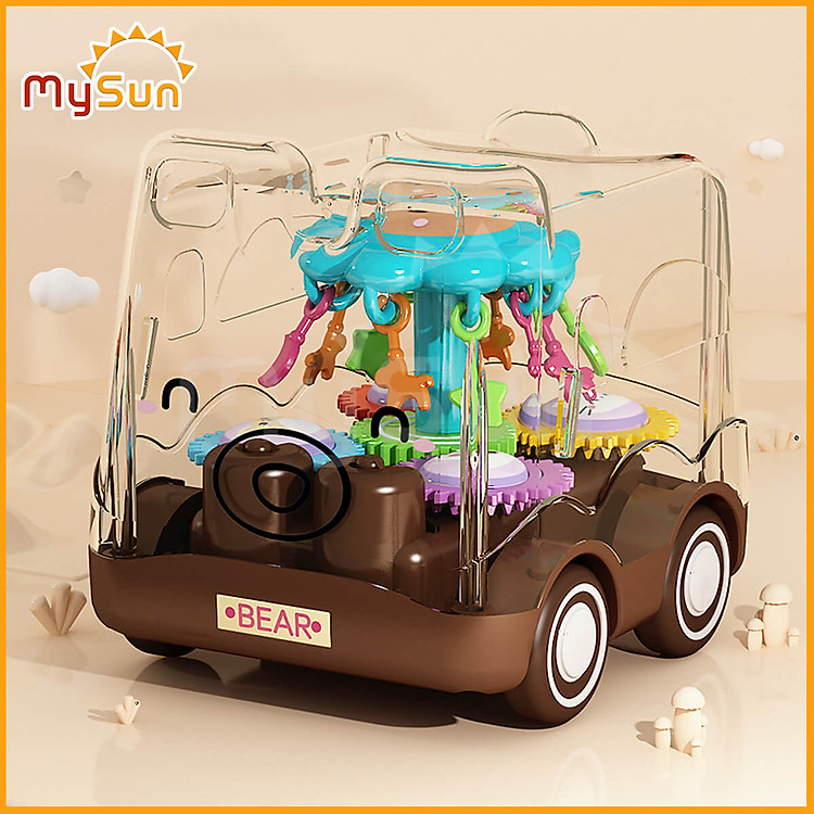 Xe ô tô đồ chơi Gấu Nâu cao cấp Chính hãng Tiết kiệm