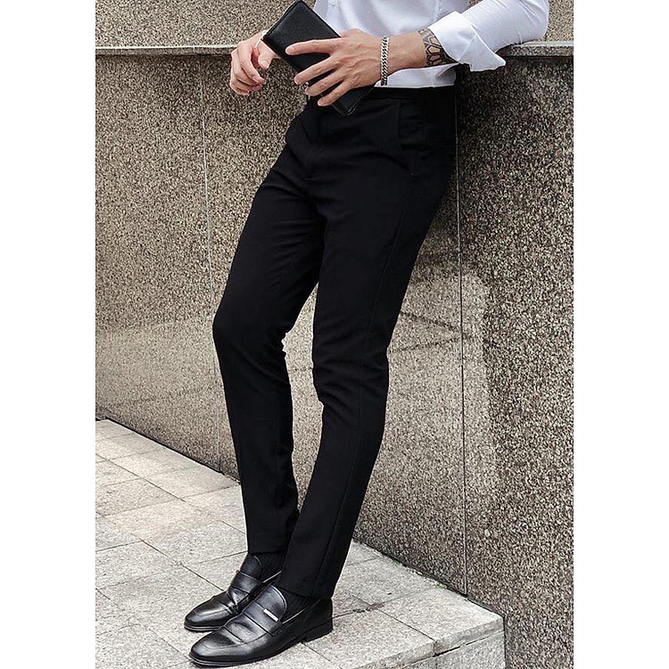 Quần Âu Nam Dáng Ôm DEN99 (Đen)