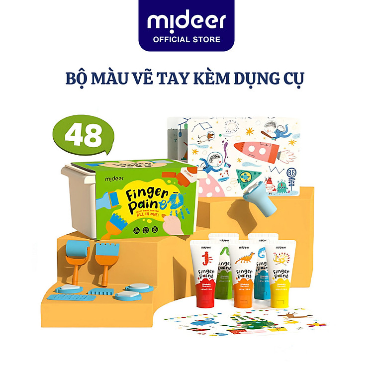 Bộ Finger Paint Mideer an toàn cho bé Chính hãng Giá tốt