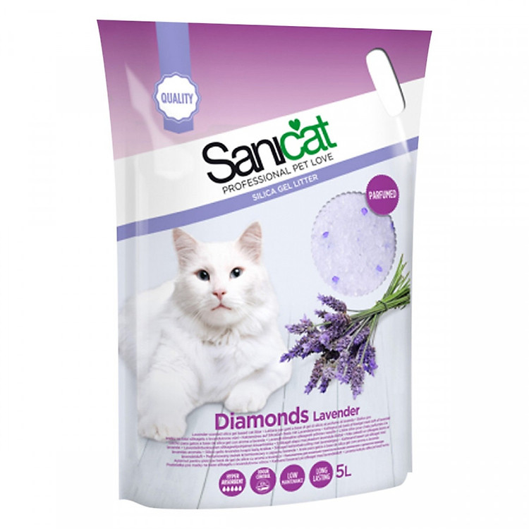 Cát thủy tinh SANICAT cho mèo túi 5L