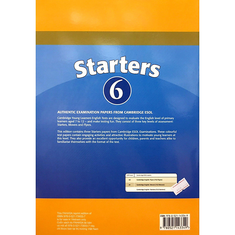 Cambridge Young Learner English Test Starters 6: Student Book - Ảnh 3