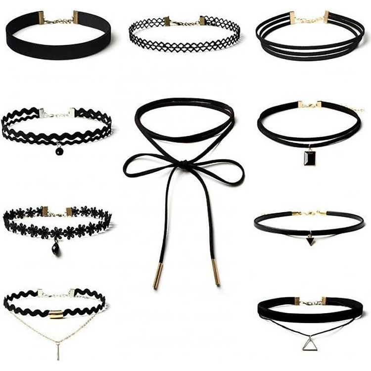 Set 10 vòng cổ choker nữ