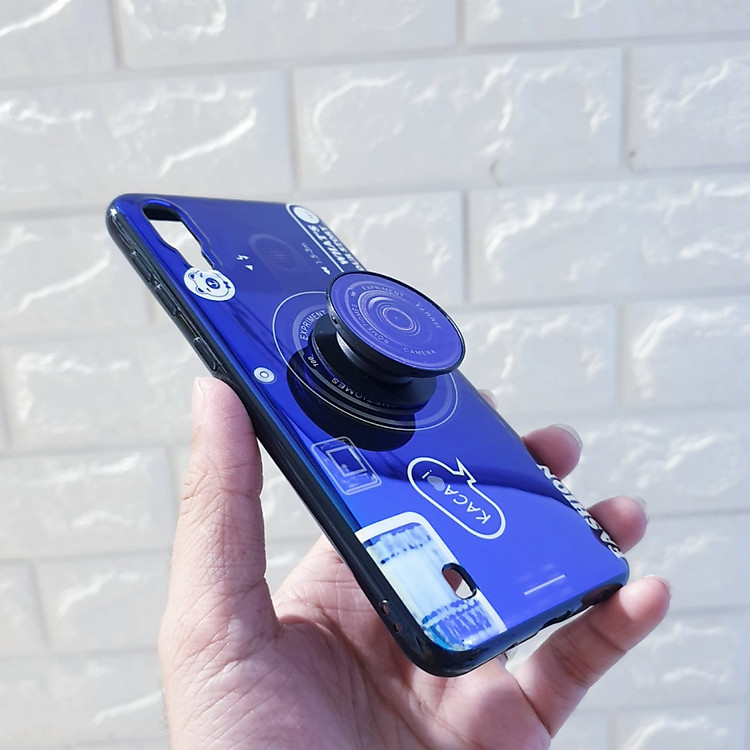 Ốp lưng hình máy ảnh kèm giá đỡ và dây đeo dành cho Samsung Galaxy A10,A20,A30,A50,A70,M20,M10