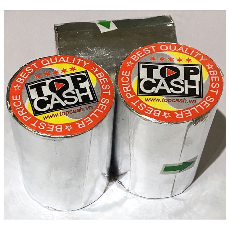 10 cuộn giấy nhiệt in bill, in hóa đơn (thermal paper) TOPCASH K57mm phi 45mm dùng cho máy in nhiệt in hóa đơn, máy tính tiền. Hàng chính hãng