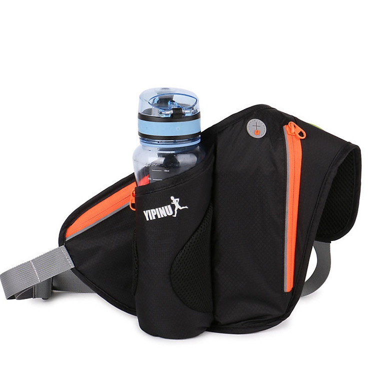 Túi đai đeo bụng hông chạy bộ phản quang YIPINU có ngăn đựng bình nước YS9