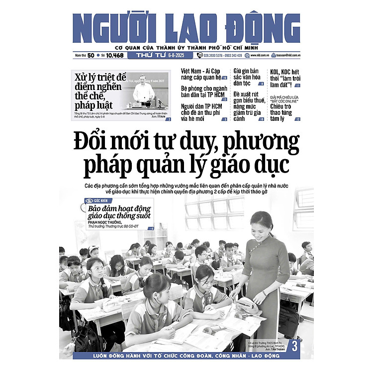 Nhật báo Người Lao Động từ ngày 04-08-2025 đến 10-08-2025 - Ảnh 3