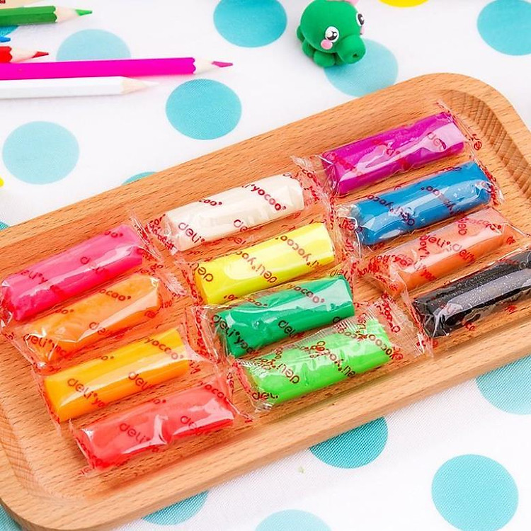 Đất nặn Deli (12 màu) - Ảnh 6