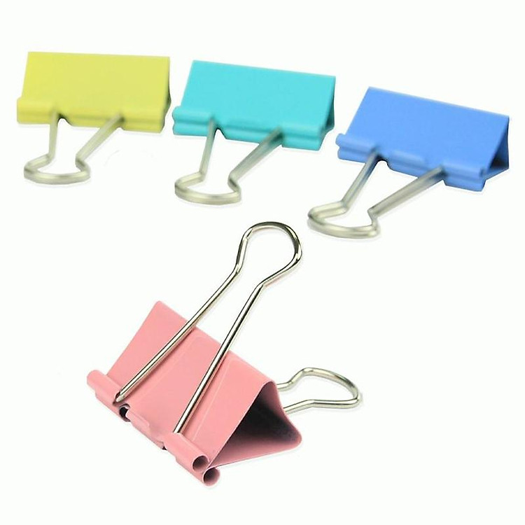 Hộp Kẹp Bướm Màu 41mm (24 chiếc) - Ảnh 2