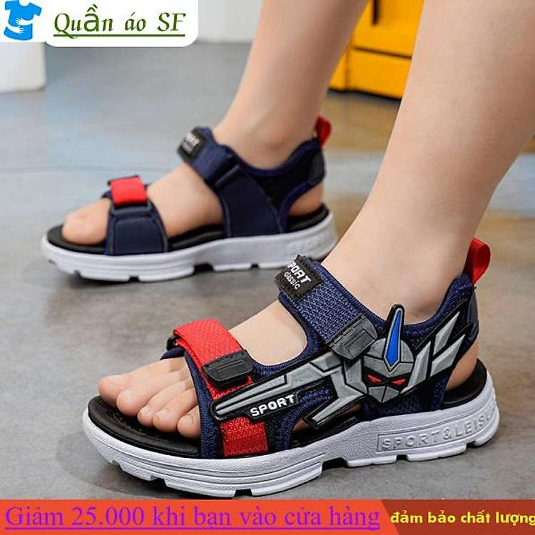 【Quần áo SF】Children's Sandals Boy's Beach Shoes New Medium and Large Children's Shoes Boys Open Toe Children's Shoes Fashion All-Matching 4HgN