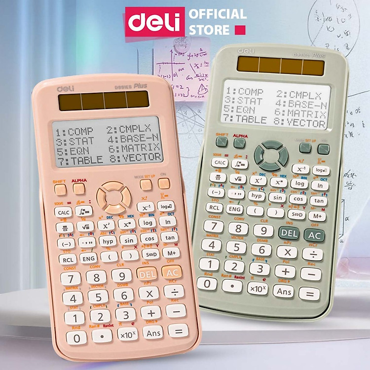 Máy Tính Học Sinh Deli 417 Chức Năng – Xám