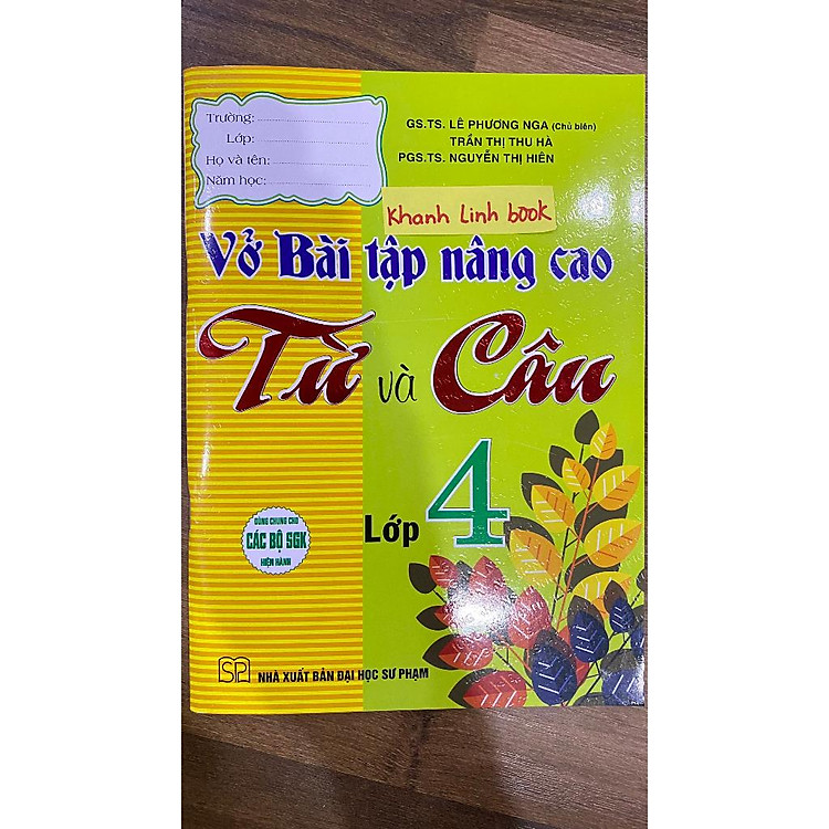 Vở Bài Tập Nâng Cao Từ Và Câu Lớp 4 - Ảnh 2